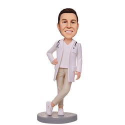 Doctor-With-Crossed-Feet-Custom-Bobbleheads-With-Engraved-Text
