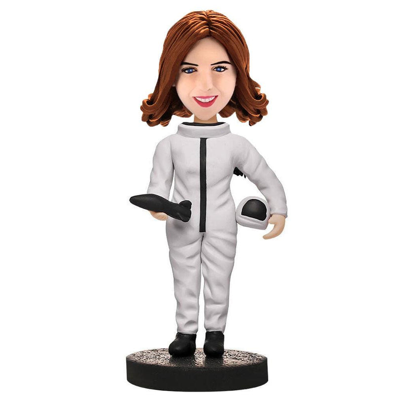 Female-Astronaut-Custom-Bobblehead-With-Engraved-Text