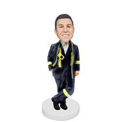 Firemen-Custom-Bobblehead-With-Engraved-Text