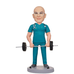 Fitness-Male-Doctor-Custom-Bobbleheads-With-Engraved-Text