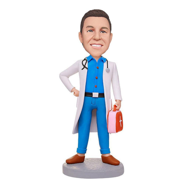 Male-Doctor-Custom-Bobbleheads-With-Engraved-Text