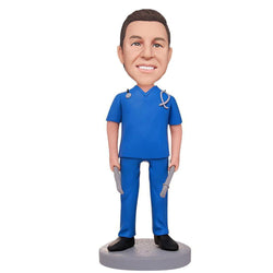Male-Doctor-Holding-Tools-Custom-Bobbleheads-With-Engraved-Text