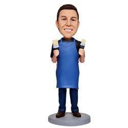 Painter-Man-Custom-Bobbleheads-With-Engraved-Text