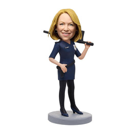 Police-female-Custom-Bobblehead-With-Engraved-Text