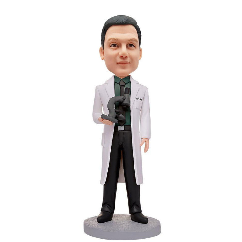 Scientist-Holding-A-Microscope-Custom-Bobbleheads-With-Engraved-Text