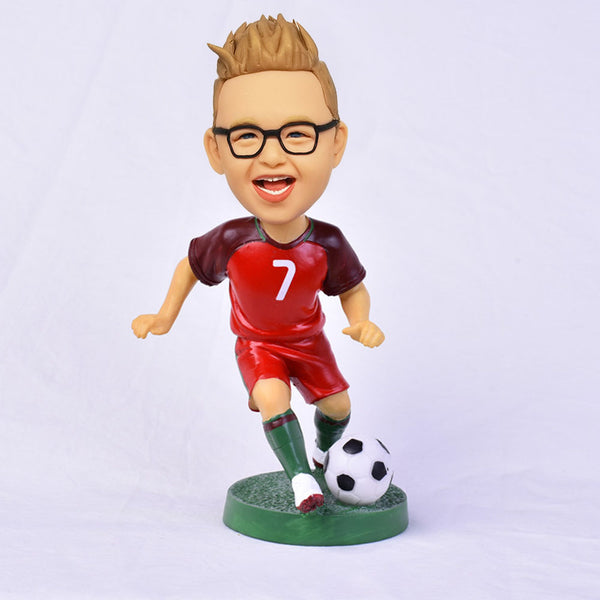 Bobbleheads commémoratifs personnalisés pour les fans de football du Portugal de la Coupe du monde