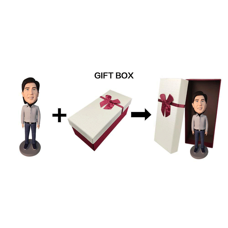 Male Pastry Chef Custom Bobblehead With Engraved Text - Mydedor Bobblehead and Custom gifts Shop