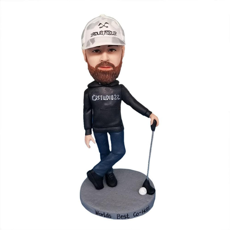 Recreational Golf Custom Bobblehead With Engraved Text - Mydedor Bobblehead and Custom gifts Shop